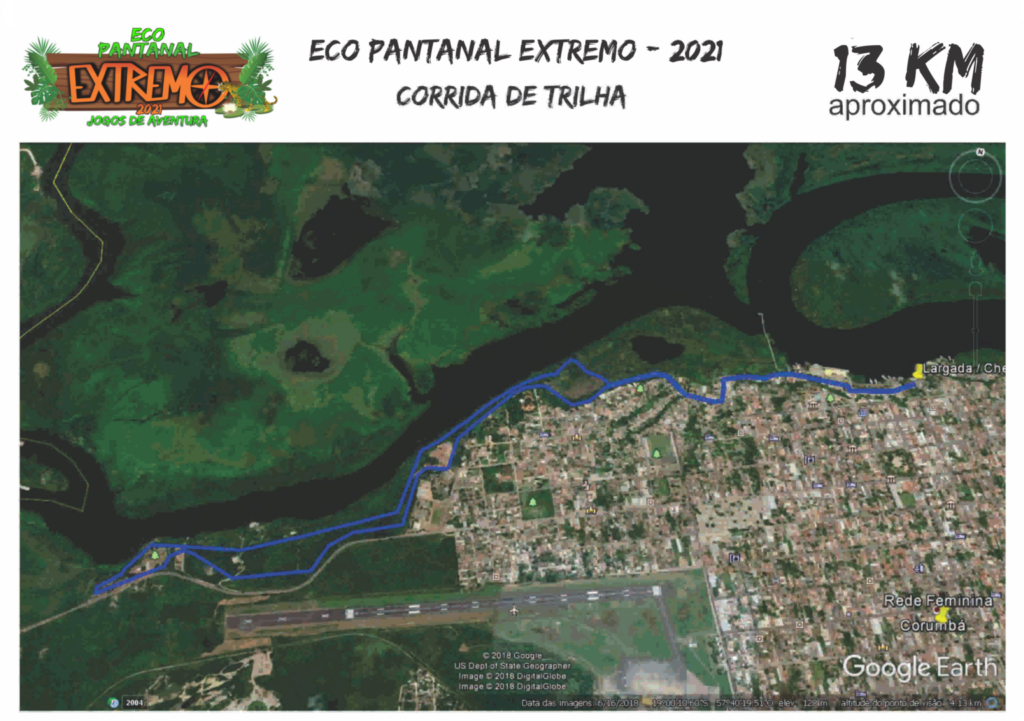Corrida em trilha do Eco Pantanal Extremo terá percursos de 6,5 e 13 quilômetros