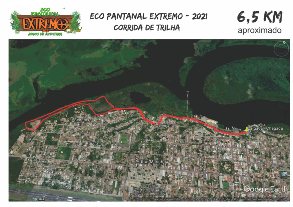 Corrida em trilha do Eco Pantanal Extremo terá percursos de 6,5 e 13 quilômetros