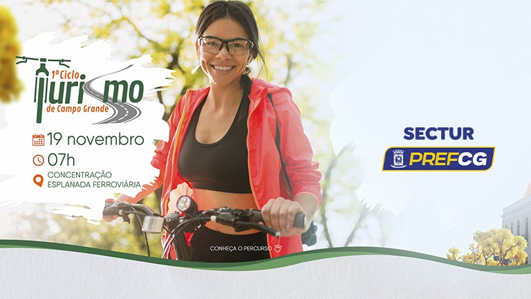 Abertas as inscrições para o 1º Cicloturismo de Campo Grande