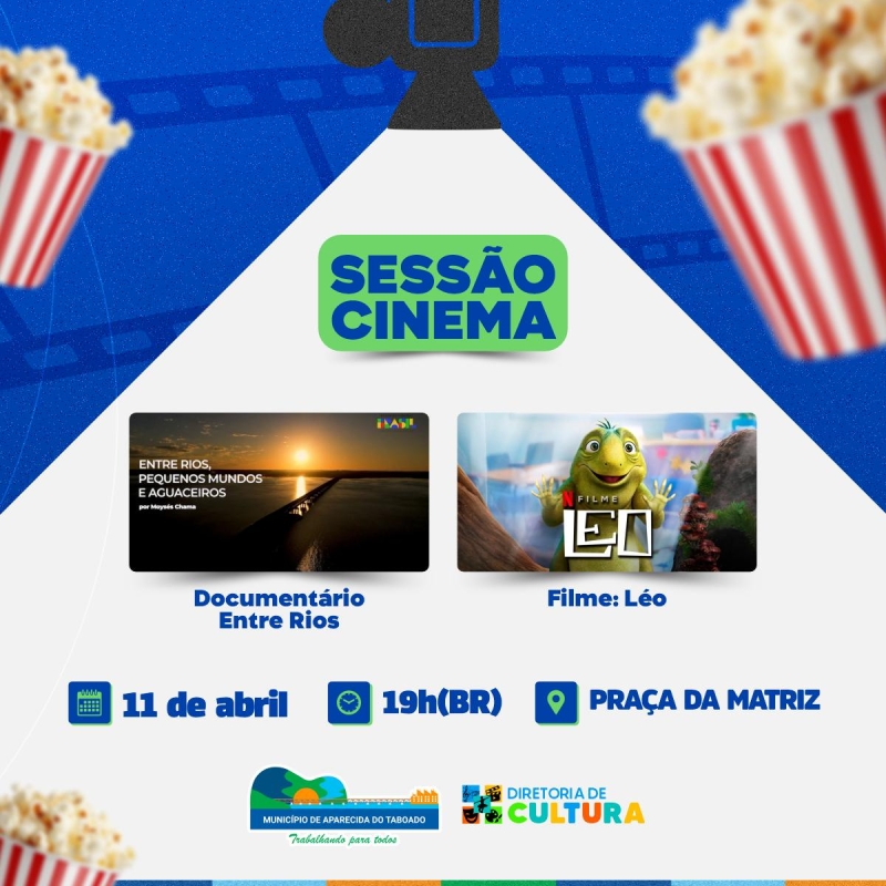 Nesta quinta-feira haverá sessão de cinema na Praça da Matriz