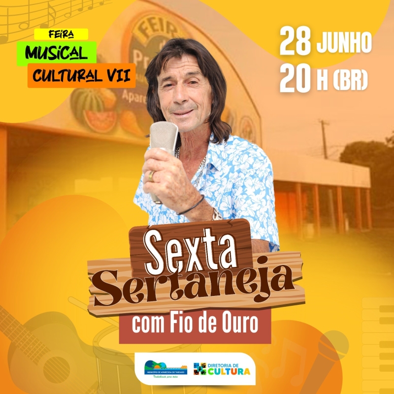 Shows com os “artistas da terra” na Feira do Produtor