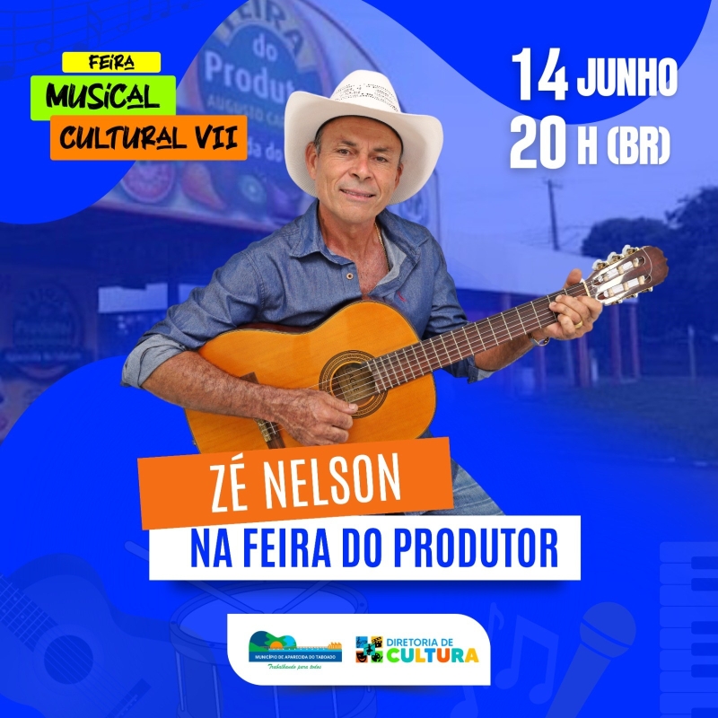 Shows com os “artistas da terra” na Feira do Produtor