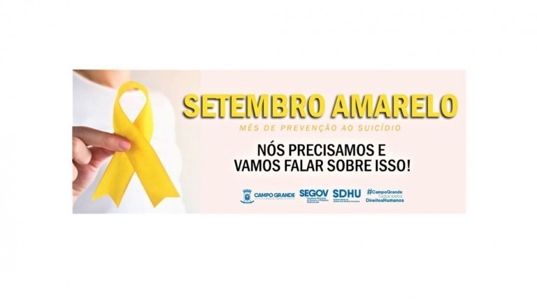 Agenda Afirmativa Setembro Amarelo SDHU para reforçar prevenção ao suicídio