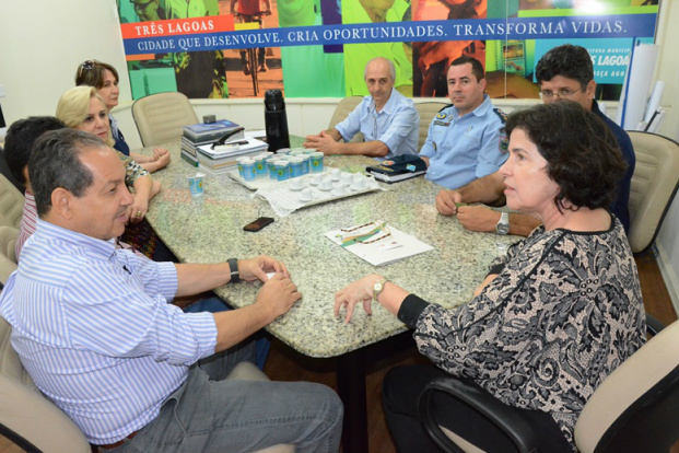 Marcia Moura recebe visita do governador do Rotary Club