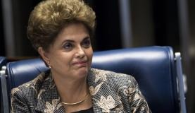 A ex-presidenta Dilma Rousseff durante sessão em que fez sua defesa no Senado. Marcelo Camargo/Agência Brasil