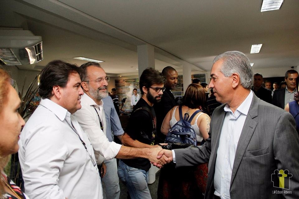 Zé Cabelo recebe o governador na Assomasul