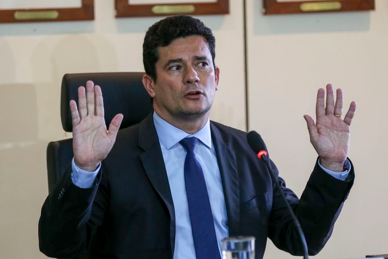 O futuro ministro da Justiça, Sergio Moro, em entrevista coletiva - Fabio Rodrigues Pozzebom/Agência Brasil