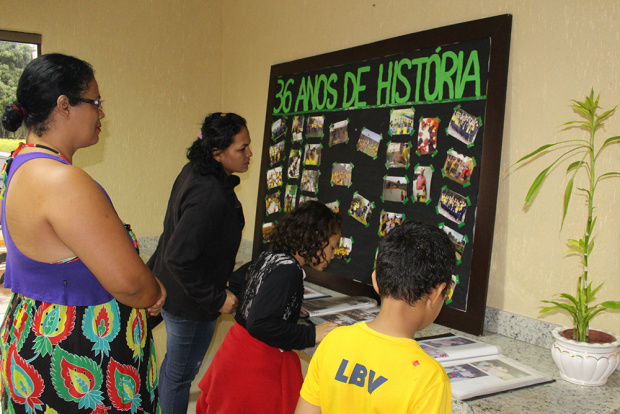 Mural apresentou resgate histórico dos 36 anos de resgate históricos da LBV em Campo Grande