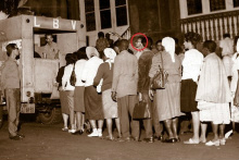 Arquivo BV: No destaque, o jovem Paiva Netto, que participou desde a primeira Ronda da Caridade, em 1 de setembro de 1962.