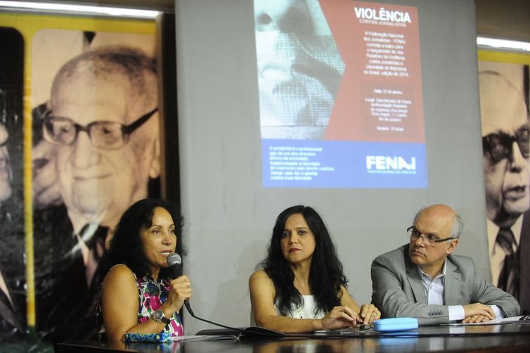 Os jornalistas Beth Costa, Maria José Braga e Celso Schröder - Tomaz Silva/Arquivo/Agência Brasil