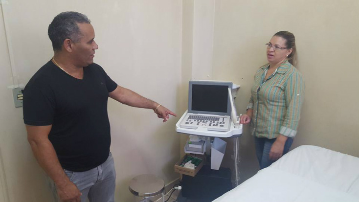 Maternidade das Moreninhas continua prestando serviços com realização de exames de ultrassonografia e consultas. Foto Assessoria