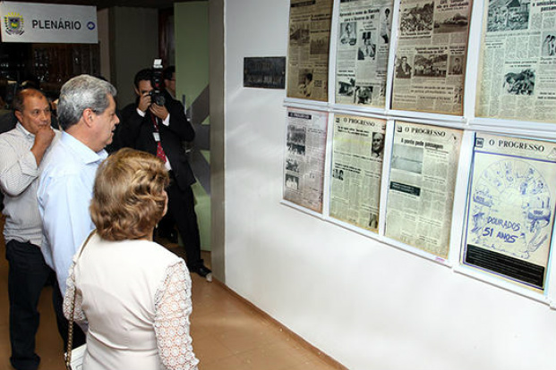 Governador prestigia exposição que contam a história do jornal O Progresso