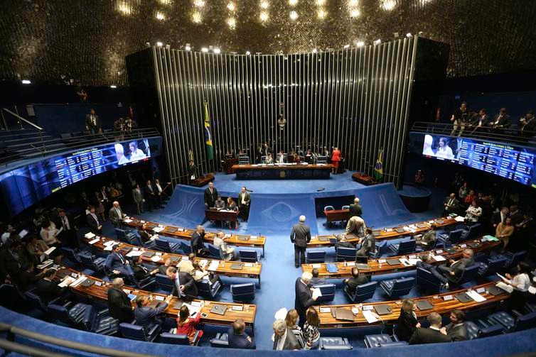 Plenário do Senado aprovou o Projeto de Lei 703/2019, que determina o bloqueio imediato de bens de pessoas e entidades investigadas ou acusadas por terrorismo - Fabio Rodrigues Pozzebom/Agência Brasil